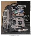 CaseLogic C4 - Back Pack\n\nFoto von Maarten Marchau - MANY THANKS TO BELGIUM!\n\nKommentar des Nutzers (Leider nur auf Belgisch):\n\ndeze middag van musse mijn nieuwe CaseLogic BackPack\nmogen ontvangen. natuurlijk was ik uiterst benieuwd of ik\ner alles zou in krijgen, dus meteen als ik thuiskwam vanavond\nde test gedaan. en ja hoor, alles zit er in\n\nen wat dan wel allemaal?\n\nen ik moet zeggen dat alles stevig zit, ik niet echt moet wringen\nom alles op z'n plaats te steken, maar er zal ook niks zomaar\nuitvallen. bv de 10D met grip zit goed, knelt nergens, maar het\nvraagt een kleine behendigheid om ze er ook zonder wringen in\nte "kantelen".\n\nhet materiaal dat er nu in zit gaat eigenlijk nooit allemaal mee.\nzo gebruik ik beide zooms (28-80 en 100-300) uiterst zelden.\nde 2.0 extender is ook maar tegen de volgende aankoop: een\n400f5.6 die dan mooi aan de zijkant kan worden bevestigd.\nook de laptop heb ik nog niet, maar er is ruim voldoende plaats.\nmocht je je afvragen of er nog wel ander gerief mee kan, hier\nnog een toemaatje:\n\nhoe hij zich in het veld gaat gedragen zal ik nog moeten uittesten,\nmaar voor zover ik ze al gedragen heb valt dat wel mee. enkel een\nborst-riem lijkt me te ontbreken, maar daar vind ik wel wat op .\n\nmoesten er nog mensen twijfelen, dan kunnen ze me\naltijd een berichtje sturen \n\n(Taschenfreak bernimmt keine Haftung und Gewhr fr den Textinhalt - da wir kein Belgisch knnen ...)