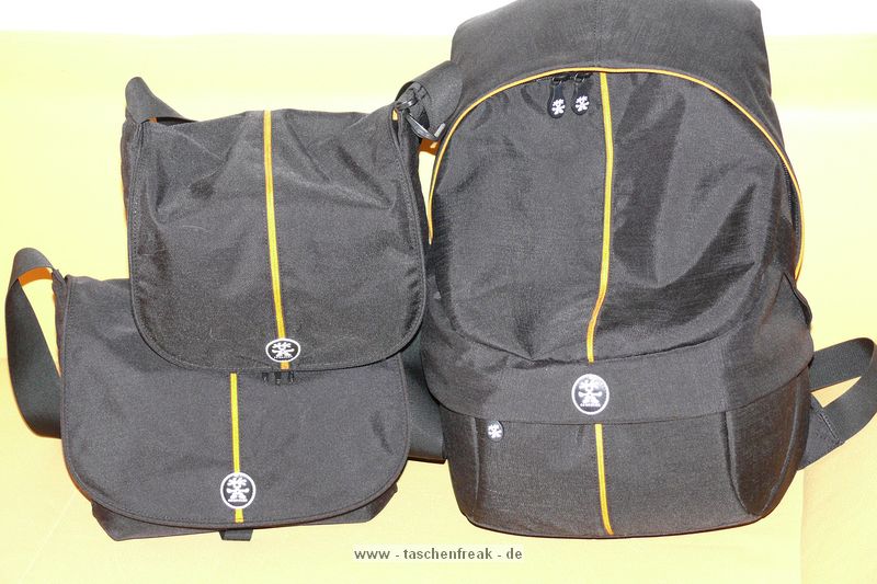 CRUMPLER PRETTY BOY BACKPACK XL\n\nFoto von Jrg Langer\n\nKommentar des Nutzers:\n\nHier ein Vergleichsbild zwischen Crumpler Pretty Boy XL (4000) und XXXL (7500) und PrettyBoyBackpack XL.\n\nDie Crumpler Pretty Boys sind sehr gut verarbeitet und extrem strapazierfhig.\nDas Ladevolumen innen ist deutlich kleiner wie die Crumpler dieses von auen einem "vormachen". Die Form ist sehr stylish und nicht direkt als Fotorucksack zu identifizieren, was diese fr Citytouren sehr empfehlenswert macht. \n\nDas Fotofach ist gut geschtzt und stark gepolstert. Das Notebookfach, welches durch das obere Daypackfach zugnglich ist ist gut geschtzt am Rcken angenehm und kann stressfrei bis zu 17" Apple oder 15,4" Notebooks anderer Hersteller aufnehmen. Die Tragegurte sind angenehm gepolstert aber auch nicht zu dick und strend. Einen Bauchgurt gibt es nicht. \n\nDie Reissverschlsse sind leichtgngig und sehr gut geschtzt durch groe feste Stoffberhnge.\n\nStativhalterung und Befestigungsschlaufen hat dieser Foto-Daypack-Rucksack nicht.\n\nPreis / Leistung ist bei Crumpler sehr gut!