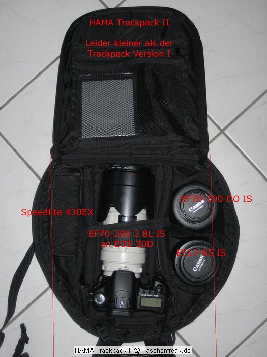 HAMA Trackpack II\n\nFoto von Ingo Rompelberg - VIELEN DANK!\n\nKommentar des Nutzers:\n\n... da ich nach der reklamierten ersten Version des HAMA Trackpack, nun den Nachfolger\nauf Garantie ersetzt bekommen habe, hier jetzt 2 Fotos des HAMA Trackpack II\n \nGre Ingo