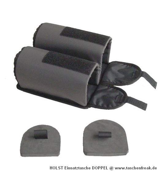 Foto von Hinnerk Holst - VIELEN DANK DAFR!\n\nKommentar des Nutzers/Herstellers:\n\nDiese gepolsterte Doppeltasche ist aus 420er Oxford-Nylon gefertigt und lsst sich nur im Bodenfach des Fotorucksacks L ber Klettbnder befestigen.\n\nFarbe: grau mit schwarz \n\nAbmessungen\n\nDie Tasche fasst z.B. zwei Objektive bis zu einem Durchmesser von 8 cm bzw. 9 cm und 19 cm Lnge.