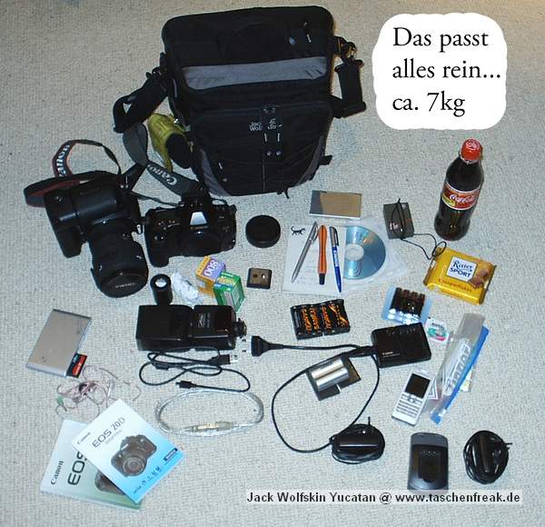 Foto von Konstantin Kleine - DANKE DAFR !\n\nKommentar des Nutzers:\n\nTasche ist Jack Wolfskin Yucatan, Kauf ca. 03/04, mir eig. zu klein ;-)\n\nIch wrde sie nicht emfehlen, emfindliche RVs, zu klein fr ne richtige Ausrstung, zu gro fr nur Kamera + Objektiv.