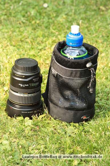 Foto von Martin Adler - VIELEN DANK!\n\nKommentar des Nutzers:\n\nLensCase 1W & Bottle Bag:\nHaben beide genug Platz um das EF-S 17-85 mit gesetzter Geli oder das Sigma 105 Makro (ohne Geli) aufzunehmen.