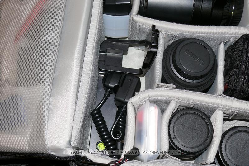 LOWEPRO COMPU TREKKER AW\n\nFoto von Jrg Langer\n\nKommentar des Nutzers:\n\nDer Compu Trekker AW ist der Zwillingsbruder vom Lowepro Mini Trekker AW, bis auf das am Rcken liegende Notebookfach. Bis zu 15,4" Notebooks sind hier gut zu verstauen.