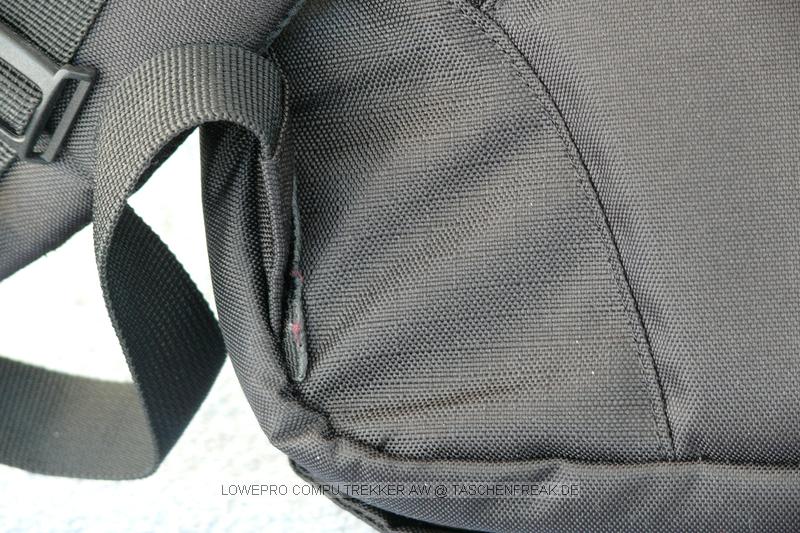 Lowepro Compu Trekker AW\n\nFoto von Joerg Langer (www.taschenfreak.de)\n\nKommentar des Nutzers:\n\nDer Compu Trekker AW ist ein wahres Packwunder das eine recht umfangreiche Ausrüstung aufnimmt ohne das er so groß aussieht wie er das von innen ist. Bei dem hiergezeigten Modell wurde der Hüftgurt entfernt da er nur störend war und nicht genutzt wurde.