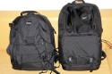 LOWEPRO FASTPACK 350\n\nFoto von Jrg Langer\n\nKommentar des Nutzers:\n\nDer Fastpack 350, der jetzt in der Vorweihnachtszeit (2007) ganz frisch die Bhne des Taschenmarktes betreten hat, macht auf den ersten Blick fr das Geld (zw. 75 und 110 Euro - je nach Hndler) einen sehr guten und brauchbaren Eindruck. Sehr viele kleine durchdachte Details.\n\nWirkt fast als ob der Think Tank Entwickler der frher bei Lowepro war wieder zurck ist bei Lowepro.\n\nAber die Verarbeitung und die Nhte der Think Tanks und Crumpler sind dennoch stabiler. \n\nDie Kombination aus schnellem Zugriff, 2er Rucksack und einem kleinen Daypack mit Notebookfach gabs bislang m.E. noch nicht so in dieser Form wie bei den Fastpacks von Lowepro.\n\nSlingshot 300 AW war sicher hier der Ideenliefernat zu diesem Modell. Der astpack 350 ist eine gute Mischung aus Slingshot 300 und Compu Trekker AW und Compu Rover AW.\n\nMan kann einen groen - bis 17 Zoll - Notebook direkt am Rcken tragen und doch etliches an Fotoequipemnt hineinbekommen, wie man auf den Bildern von mir ganz gut erkennen kann.\n\nDer Schnellzugrif funktioniert durch das eitenfach extrem gut. Das restliche Equipment ist durch den mit zwei Klickverschlssen gesicherten Deckel sehr gut fest in der Tasche und erst beim Absetzen des Fastpack zugng.ich. Die Slingshot Nutzer werden wissen was ich meine.\n\nDas Tragesystem ist dnner als beim Computrekker oder Rover System aber dennoch trotz der Last des eigenen Hobbys noch sehr bequem. Der Bauchgurt ist fest und nicht abnehmbar und (schade fr die XXXL Menschen) krzer als der des Compu Rover AW. Das Tragesystem ist auf beiden Schultern gut verteilt und damit dem Slingshot 300 AW gegenber ein enormer Vorteil.\n\nDie Details sind sehr durchdacht, wie die Handy und MP3 Player Tasche oben drauf, der Zubehrbeutel fr Netzteil und Maus und das ganze Notebookzubehr, welcher per Klett im Daypack oben fixiert werden kann.\n\nAuf einigen Bildern sehen Sie den direkten Vergleich zwischen Crumpler Pretty Boy Backpack XL und dem Lowepro Computrekker AW und dem hier beschreibenen Fastpack 350 von Lowepro.\n\nDer Fastpack bleibt beim Abstellen auf dem Boden auch aufrecht stehen und fllt nicht um, was seine beiden "Konkurenten" die wir hier im Vergleich haben udn sehen beide nicht tun. Leider hat der Fastpack 350 keine Fe zum abstellen, sondern steht direkt mit dem Stoff/Nylon auf dem Boden, was je nach Witterung nicht so angenehm ist. Aber das haben leider die wenigsten halbwegs vergleichbaren Rucksche nicht.\n\nEine Stativhalterung und eine AW Hllen hat der Fastpack 350 beides nicht.\n\nTaschenfreak-Fazit: Wer auf professionelle Verarbeitung (Think Tank), All Wetter Schutzhlle (teurere Lowepro Modelle) und dickere Polsterung (Crumpler) verzichten kann und will ist mit dem Fastpack sehr gut bedient.