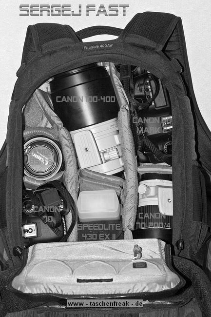 LOWEPRO FLIPSIDE 400 AW\n\nFotos von Sergej Fast - VIELEN DANK!\n\nKein Kommentar des Users