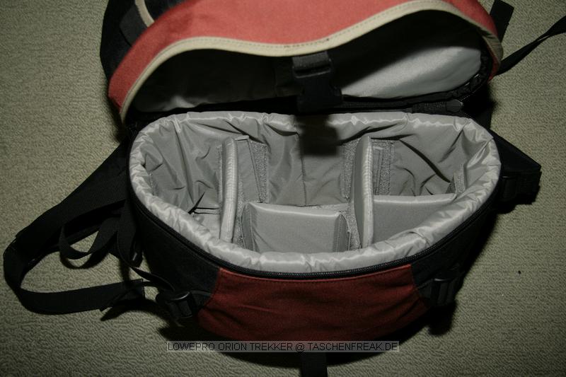 LOWEPRO ORION TREKKER\n\nFoto von Michael Aman - VIELEN DANK!\n\nKommentar des Nutzers:\n\nHallo,\n \nich finde die Seiten Taschenfreak und Stativfreak richtig gut und wollte auch ganz gerne mal einen Beitrag leisten. Hier habe ich noch 2 Fotos zum LowePro Orion Trekker in rot. Evtl passen die auch noch gut rein?\n \nMit freundlichen Gren / Best regards \n \nMichael Aman