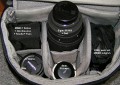Foto von Daniel (User Shadowzone im DSLR-Forum) - Vielen Dank dafr !\n\nKommentar des Nutzers:\n\nHallo,\n\nich htte hier ein Beispiel, wie man einen Lowepro Rover AWII vollpacken kann, in 2 varianten\n\nwie man sieht, passt sogar ein Sigma 50-500 rein! ;)\n\nbin brigens im DSLR-Forum als "shadowzone" unterwegs, sollte das relevant sein :)\n\nhoffe ihr knnt das gebrauchen!\n\n\nlg,\nDaniel