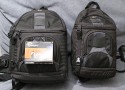 Lowepro SlingShot 300 AW\n\nFoto von Achim Kchler - DANKE VIELMALS!\n\nKommentar des Nutzers:\n\nHallo\nich bin erst krzlich auf Eure hilfreiche Galerie von Taschenbildern gestoen! \nSehr informativ, danke fr diese Zusammenstellung!\n \nDieser Tage habe ich meine Lowepro Slingshot 300 AW bekommen und mchte mich gleich mit Bildern an Eurer Datenbank beteiligen. \n \nDie meisten Fotos der Slingshot-Reihe zeigen diesen Rucksack mit seiner Einteilung so, wie sie vom Hersteller zusammengesteckt wurde. Fr einen schnellen Zugriff auf die Ausrstung ist es meiner Meinung nach gnstiger, die Fcher so anzuordnen, dass man an die Objektive ber die nur an der Schmalseite geffnete Klappe herankommt. So ist man erstens schneller und luft auch weniger Gefahr, dass einem die wertvollen Glser runterfallen.\nDie Slingshot 300 AW habe ich bepackt mit: Kameragehuse und angesetztem Objektiv 24-105, zustzlich kommt man ber die kleine Klappenffnung an folgende Objektive heran: 100-400mm, 17-40mm, 70-200mm, 85mm, 35mm. Unter den beiden zuletzt genannten Festbrennweiten findet noch ein weiteres Objektiv Platz, hier ein 100mm Makroobjektiv. Fr dieses muss man allerdings die Klappe vollstndig ffnen. \nAuf den Bildern ist das mittlere Fach noch mal unterteilt, damit das 70-200er noch hineinpasst. Lsst man diese Unterteilung weg, passt die Kamera besser in die Tasche, falls man den Batteriegriff montiert hat. Beide Telezooms gleichzeitig mitzunehmen macht ohnehin nicht viel Sinn.\n \nEbenfalls dabei: ein Grenvergleich Slingshot 300 gegenber 200. Die Hhe ist gleich geblieben, die 300er ist nur breiter. In der Praxis zeigt sich, dass sich die 300er nicht so verwindet, wenn man sie vom Rcken nach vorn gezogen hat.\n \nGru aus Frankfurt\nAchim Kchler