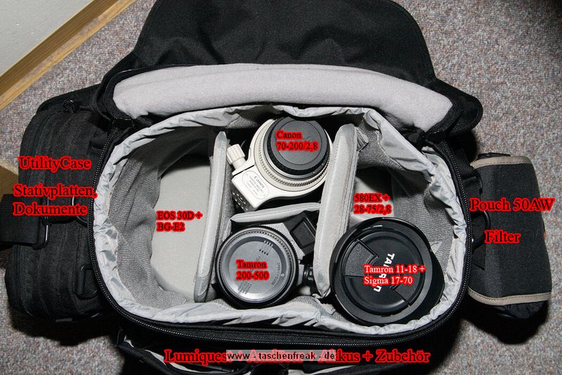 Lowepro Stealth Reporter D400 AW\n\nFoto von Mario Mathias - VIELEN DANK!\n\nKommentar des Nutzers:\n\nHallo!\n\nHier eine Ergänzung zur Lowepro Stealth Reporter D400AW (siehe Anhänge)! Im Februar folgen dann Bilder zur größten Daily von Crumpler!\n\nLG Mario