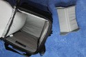 LOWEPRO TOPLOADER PRO 70 AW\n\nFoto und Text von Peter Albrecht - VIELEN DANK!\n\nKommentar:\n\n- gekauft Januar 2009 (vermutlich der Nachfolger des "Toploader 70 AW" - ohne "Pro")\n  - Unterschied zum "ohne Pro": \n     - Deckel klappt jetzt nach links weg anstatt nach vorne.\n     - hat nur noch auf einer Seite (links) Sliplock-Erweiterungsmglichkeit\n     - statt der Sliplock rechts, gibts jetzt eine Auentasche, die mit Gummi oben "gesichert" ist\n		- es gibt aber (Stand Januar 2009) auch noch den "ohne Pro" frs gleiche Geld im Internet\n\n- Beigaben:\n  - Dreipunkt Gurt zum tragen (Bild 01)\n  - klitzekleine deutsche Anleitung\n  - Werbeschild 40 Jahre Lowepro (mte der Aktuelle Stand sein)\n\n- Camera (500D) sitzt fest in der Tasche\n- Innenraum mit 2 Trennern verstellbar (Bilder 09, 10 und 11)\n- bleibt grundsttzlich sogar aufrecht stehen (ist aber nicht besonders stabil, besser hinlegen)\n- Karabiner des Schultergurtes aus Metall\n- mit ein bichen Gefummel, kann man auch die Cameratasche fr die PowerShot in der SlingShot Schlaufe einhngen (Bild 18)\n- Schnellverschlu (keine Reisverschlsse notwendig, um nur die Kamera zu halten)\n- Cameragurt kann man entweder mit in die Tasche rein packen (Bilder 07 und 08), oder raus hngen lassen und ggf in die \n Auentasche packen (Bilder 05 und 06).\n\n- Was pat rein? (Bild 16)\n  - Canon 500D mit Batteriegriff und Tragegurt (Bilder 05 und 07)\n  - Ladegert (unter doppeltem Boden) (Bild 12)\n  - Mignon-Halter fr den Batteriegriff (Bild 13)     - \n  - Speedlite 430 EX II + Zweitakku fr Camera (Bild 14)\n  - Zettel, Speicherkarte, Blitz Ersatzakkus, Anleitungen fr Speedlite und 500D  (Bild 15)\n  - Stifte (Bild 17)\n  - (PowerShot, aber ungepolster) (Bild 17)\n\n- All-Weather-Cover (AWC): (Bilder 20 bis 23)\n  - Ringe und Gurtschlaufe fr Tragesysteme bleiben frei\n  - Deckel lt sich ffnen (wrd ich bei strmenden Regen nicht machen)\n  - Fronttasche, Seitentasche sind zugepackt (kein Zugang)\n  - SlipLock und AWC sind NICHT gleichzeitig verwendbar\n  - Tragsystem mu vor dem Aufziehen des AWC entfernt werden\n  - Nur die Seite am Krper bleibt frei\n  - AWC ber langes Band fest mit Tasche vernht -> kein Verlieren\n\nNegativ:\n- Anleitung fr Schultertragegurt fehlt. (siehe http://www.lowepro-deutschland.de/videos/flvplayer/video_toploader.html)\n- nur eine Sliplock Schlaufe (linke Seite vom Krper aus gesehen)\n- beim Tragen am 3-Punkt-Gurt ist der Toploader bei den ersten Versuchen dem linken Arm im Weg. Vielleicht findet sich durch etwas experimentieren eine bessere Position.\n\nKombination mit dem "Lowepro Chest Harness" ist nicht bequem!\n- Da der Toploader-Deckel nach links aufgeht, sind die oberen Ringe frs Tragesystem sehr nah am Krper; \n Beim Tragen am Chest Harness kippt der obere Teil der Tasche dadurch nach vorne weg, da das Tragesystem keinen\n Zug zum Kper hin erzeugen kann. Dies wiederum resultiert darin, da die untere Kante der Tasche in den \n Bauch drckt, anstatt da das ganze Rckenteil der Tasche flach aufliegt. Dadurch ist das Tragen am Chest\n Harness nicht ganz so bequem. (Der "Toploader Zoom AW" z.B. schmiegt mit dem Chest Harness viel angenehmer \n an den Brustkorb)\n- Besser: Toploader mit kleinen Karabinern an einem Rucksack festmachen. (Bild 19). Vielleicht ist auch der \n "Tamrac S-500 Chest Harness System" geeignet. Auf dem Produktbild sieht es jedenfalls so aus.