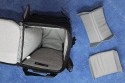 LOWEPRO TOPLOADER PRO 70 AW\n\nFoto und Text von Peter Albrecht - VIELEN DANK!\n\nKommentar:\n\n- gekauft Januar 2009 (vermutlich der Nachfolger des "Toploader 70 AW" - ohne "Pro")\n  - Unterschied zum "ohne Pro": \n     - Deckel klappt jetzt nach links weg anstatt nach vorne.\n     - hat nur noch auf einer Seite (links) Sliplock-Erweiterungsmglichkeit\n     - statt der Sliplock rechts, gibts jetzt eine Auentasche, die mit Gummi oben "gesichert" ist\n		- es gibt aber (Stand Januar 2009) auch noch den "ohne Pro" frs gleiche Geld im Internet\n\n- Beigaben:\n  - Dreipunkt Gurt zum tragen (Bild 01)\n  - klitzekleine deutsche Anleitung\n  - Werbeschild 40 Jahre Lowepro (mte der Aktuelle Stand sein)\n\n- Camera (500D) sitzt fest in der Tasche\n- Innenraum mit 2 Trennern verstellbar (Bilder 09, 10 und 11)\n- bleibt grundsttzlich sogar aufrecht stehen (ist aber nicht besonders stabil, besser hinlegen)\n- Karabiner des Schultergurtes aus Metall\n- mit ein bichen Gefummel, kann man auch die Cameratasche fr die PowerShot in der SlingShot Schlaufe einhngen (Bild 18)\n- Schnellverschlu (keine Reisverschlsse notwendig, um nur die Kamera zu halten)\n- Cameragurt kann man entweder mit in die Tasche rein packen (Bilder 07 und 08), oder raus hngen lassen und ggf in die \n Auentasche packen (Bilder 05 und 06).\n\n- Was pat rein? (Bild 16)\n  - Canon 500D mit Batteriegriff und Tragegurt (Bilder 05 und 07)\n  - Ladegert (unter doppeltem Boden) (Bild 12)\n  - Mignon-Halter fr den Batteriegriff (Bild 13)     - \n  - Speedlite 430 EX II + Zweitakku fr Camera (Bild 14)\n  - Zettel, Speicherkarte, Blitz Ersatzakkus, Anleitungen fr Speedlite und 500D  (Bild 15)\n  - Stifte (Bild 17)\n  - (PowerShot, aber ungepolster) (Bild 17)\n\n- All-Weather-Cover (AWC): (Bilder 20 bis 23)\n  - Ringe und Gurtschlaufe fr Tragesysteme bleiben frei\n  - Deckel lt sich ffnen (wrd ich bei strmenden Regen nicht machen)\n  - Fronttasche, Seitentasche sind zugepackt (kein Zugang)\n  - SlipLock und AWC sind NICHT gleichzeitig verwendbar\n  - Tragsystem mu vor dem Aufziehen des AWC entfernt werden\n  - Nur die Seite am Krper bleibt frei\n  - AWC ber langes Band fest mit Tasche vernht -> kein Verlieren\n\nNegativ:\n- Anleitung fr Schultertragegurt fehlt. (siehe http://www.lowepro-deutschland.de/videos/flvplayer/video_toploader.html)\n- nur eine Sliplock Schlaufe (linke Seite vom Krper aus gesehen)\n- beim Tragen am 3-Punkt-Gurt ist der Toploader bei den ersten Versuchen dem linken Arm im Weg. Vielleicht findet sich durch etwas experimentieren eine bessere Position.\n\nKombination mit dem "Lowepro Chest Harness" ist nicht bequem!\n- Da der Toploader-Deckel nach links aufgeht, sind die oberen Ringe frs Tragesystem sehr nah am Krper; \n Beim Tragen am Chest Harness kippt der obere Teil der Tasche dadurch nach vorne weg, da das Tragesystem keinen\n Zug zum Kper hin erzeugen kann. Dies wiederum resultiert darin, da die untere Kante der Tasche in den \n Bauch drckt, anstatt da das ganze Rckenteil der Tasche flach aufliegt. Dadurch ist das Tragen am Chest\n Harness nicht ganz so bequem. (Der "Toploader Zoom AW" z.B. schmiegt mit dem Chest Harness viel angenehmer \n an den Brustkorb)\n- Besser: Toploader mit kleinen Karabinern an einem Rucksack festmachen. (Bild 19). Vielleicht ist auch der \n "Tamrac S-500 Chest Harness System" geeignet. Auf dem Produktbild sieht es jedenfalls so aus.