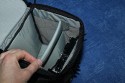 LOWEPRO TOPLOADER PRO 70 AW\n\nFoto und Text von Peter Albrecht - VIELEN DANK!\n\nKommentar:\n\n- gekauft Januar 2009 (vermutlich der Nachfolger des "Toploader 70 AW" - ohne "Pro")\n  - Unterschied zum "ohne Pro": \n     - Deckel klappt jetzt nach links weg anstatt nach vorne.\n     - hat nur noch auf einer Seite (links) Sliplock-Erweiterungsmglichkeit\n     - statt der Sliplock rechts, gibts jetzt eine Auentasche, die mit Gummi oben "gesichert" ist\n		- es gibt aber (Stand Januar 2009) auch noch den "ohne Pro" frs gleiche Geld im Internet\n\n- Beigaben:\n  - Dreipunkt Gurt zum tragen (Bild 01)\n  - klitzekleine deutsche Anleitung\n  - Werbeschild 40 Jahre Lowepro (mte der Aktuelle Stand sein)\n\n- Camera (500D) sitzt fest in der Tasche\n- Innenraum mit 2 Trennern verstellbar (Bilder 09, 10 und 11)\n- bleibt grundsttzlich sogar aufrecht stehen (ist aber nicht besonders stabil, besser hinlegen)\n- Karabiner des Schultergurtes aus Metall\n- mit ein bichen Gefummel, kann man auch die Cameratasche fr die PowerShot in der SlingShot Schlaufe einhngen (Bild 18)\n- Schnellverschlu (keine Reisverschlsse notwendig, um nur die Kamera zu halten)\n- Cameragurt kann man entweder mit in die Tasche rein packen (Bilder 07 und 08), oder raus hngen lassen und ggf in die \n Auentasche packen (Bilder 05 und 06).\n\n- Was pat rein? (Bild 16)\n  - Canon 500D mit Batteriegriff und Tragegurt (Bilder 05 und 07)\n  - Ladegert (unter doppeltem Boden) (Bild 12)\n  - Mignon-Halter fr den Batteriegriff (Bild 13)     - \n  - Speedlite 430 EX II + Zweitakku fr Camera (Bild 14)\n  - Zettel, Speicherkarte, Blitz Ersatzakkus, Anleitungen fr Speedlite und 500D  (Bild 15)\n  - Stifte (Bild 17)\n  - (PowerShot, aber ungepolster) (Bild 17)\n\n- All-Weather-Cover (AWC): (Bilder 20 bis 23)\n  - Ringe und Gurtschlaufe fr Tragesysteme bleiben frei\n  - Deckel lt sich ffnen (wrd ich bei strmenden Regen nicht machen)\n  - Fronttasche, Seitentasche sind zugepackt (kein Zugang)\n  - SlipLock und AWC sind NICHT gleichzeitig verwendbar\n  - Tragsystem mu vor dem Aufziehen des AWC entfernt werden\n  - Nur die Seite am Krper bleibt frei\n  - AWC ber langes Band fest mit Tasche vernht -> kein Verlieren\n\nNegativ:\n- Anleitung fr Schultertragegurt fehlt. (siehe http://www.lowepro-deutschland.de/videos/flvplayer/video_toploader.html)\n- nur eine Sliplock Schlaufe (linke Seite vom Krper aus gesehen)\n- beim Tragen am 3-Punkt-Gurt ist der Toploader bei den ersten Versuchen dem linken Arm im Weg. Vielleicht findet sich durch etwas experimentieren eine bessere Position.\n\nKombination mit dem "Lowepro Chest Harness" ist nicht bequem!\n- Da der Toploader-Deckel nach links aufgeht, sind die oberen Ringe frs Tragesystem sehr nah am Krper; \n Beim Tragen am Chest Harness kippt der obere Teil der Tasche dadurch nach vorne weg, da das Tragesystem keinen\n Zug zum Kper hin erzeugen kann. Dies wiederum resultiert darin, da die untere Kante der Tasche in den \n Bauch drckt, anstatt da das ganze Rckenteil der Tasche flach aufliegt. Dadurch ist das Tragen am Chest\n Harness nicht ganz so bequem. (Der "Toploader Zoom AW" z.B. schmiegt mit dem Chest Harness viel angenehmer \n an den Brustkorb)\n- Besser: Toploader mit kleinen Karabinern an einem Rucksack festmachen. (Bild 19). Vielleicht ist auch der \n "Tamrac S-500 Chest Harness System" geeignet. Auf dem Produktbild sieht es jedenfalls so aus.