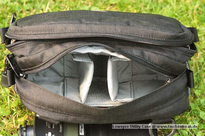 Foto von Martin Adler - DANKE DAFR!\n\nKommentar des Nutzers:\n\nUtility Case:\nHat im inneren 2 mit Klettverschluss vernderbare Raumteiler. Ohne die ist gengend Platz fr Blitz, externer Platte, Filter ... (Hochkant passt der Metz 54 AF-1C nicht rein)