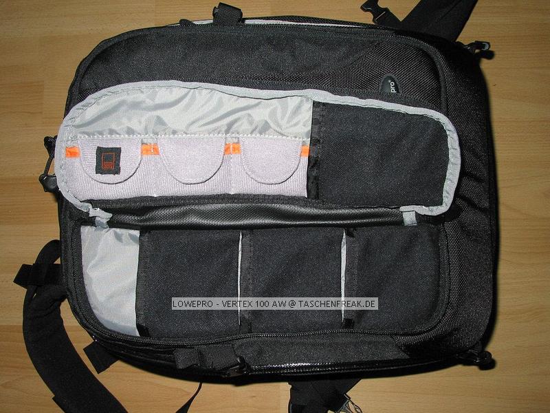 LOWEPRO VERTEX 100 AW\n\nFoto von Richard - VIELEN DANK FR DEIN MAIL!\n\nKommentar des Nutzers:\n\nHallo Jrg,\n\nanbei wie gewnscht die Bilder des Vertex 100.\n\nIch habe leider noch nicht viel Erfahrung mit dem Rucksack. Bis jetzt bin ich zufrieden und fr meine Zwecke (Zoo, Stadttour)ist er ausreichend. Fr richtige Wandertouren wrde ich in nicht benutzen. Mit meinem Stativ allerdings verlagert sich das Gewicht ziemlich nach hinten und es wird unangenehm.\n\nBei Fragen stehe ich gerne zur Verfgung\n\nSchne Gre und alles Gute aus Nrnberg\n\nMatane Richard