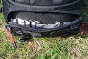 PENTAX X-BAG\n\nFoto und Kommentar von Olaf Mokansky - VIELEN DANK!\n\nKommentar:\n\nHallo Taschenfreak,\n\nleider ist dieser Rucksack in Deutschland kaum verfgbar/bekannt. Es \nhandelt sich um ein umgelabeltes Exemplar des Naneu Echo Pro mit \nfarblich auf Pentaxrot abgestimmtem Kamerateil und schwarzem \nAuenstoff.\n\nDas Material ist ber jeden Zweifel erhaben, die Verarbeitung top und \ndas Ganze extrem leicht.\n\nDie Vordertaschen haben keinen Deckel da sollte also nichts \nfeuchtigkeitsempfindliches rein. Ansonsten sind die meisten \nReiverschlsse (leider nicht der vom flachen Vorderfach) abgedeckt.\n\nDas Kamerafach kann man sich frei einteilen, es sind reichlich \nEinteilungen vorhanden, die beliebig angeordnet werden knnen. Und \nobwohl das Ganze nicht nur auf den Fotos recht klein aussieht sondern \nauch im Original, hatte ich keine Probleme, meine gesamte Ausrstung \n(okay, fast die ganze) unterzubringen.\nPentax K-m mit 40er Limited, 12-24er Pentax, 18-55 Kit-Pentax, 55er \nNikkor mit Adapter und Zwischenringen, Lochblende und Polfilter, \nAkkus, Speicherkarten. Wahlweise lsst sich das Macro durch ein Tele \nersetzen, oder das 18-55 bleibt zuhause.\nIm oberen Teil ist Platz fr eine Thermoskanne (1 Liter), Verpflegung, \nKartenmaterial, fr lngere Radtouren gibts ein extra iPod-Fach mit \nKopfhrerausgang.\n\nDie ersten Anproben versprechen einen guten rutschfesten Sitz