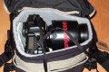 Sarfrotto L200\n\nFoto von Jrg Langer\n\nKommentar/Details:\n\nSehr hochwertige Profi-Fototasche\nvon Sarfrotto L 200 - All Weather kompatibel\n\nSuper Qualitt zum gnstigen Preis!\n- Sicherheit fr Ihre Kamera, beste Polsterung!\n- Komplett variables, gepolstertes Innenfach\n- Schutz vor Regen, Staub, Schnee!\n- Regenhaube zum berstlpen!\n- Schneller Zugriff zur Kamera durch einen Rei\nverschluss in der Mitte\n- Lasche zum Durchfhren eines Waistbelts\n- Sehr Gut gepolsterter Gurt\n- Ideal fr den Profieinsatz\n- Innenpolster herausnehmbar\n- Trennfcher knnen mit Klettverschluss ange-\nordnet werden\n\nBeschreibung\nDiese sehr leichten und hochwertigen Fototaschen sind sehr gut vearbeitet und bieten optimalen Schutz fr Ihre Kameraasurstung - und das bei praktischer und einfacher Handhabung.\n\nBesonders gelungen ist der weiche Gurt, er erlaubt bequemes Tragen der Fotoausrstung. Der in der Mitte der Tasche liegende Reiverschluss ist super, fr den schnellen Zugriff zur Kamera.\nDie Tasche bieten Schutz vor Regen, Staub, Schnee, etc.\n\nDie Tasche ist kompatibel mit den Waistbelts anderer Markenhersteller - die Weistbelts (Hftgrtel) lassen sich ganz einfach durch die Lasche am hinteren Ende der Kamera ziehen.\n\nBei Bedarf kann das gepolsterte Innenfach herausgenommen werden. Die Tasche wird dadurch noch leichter und weicher.\n\nRegencover\n\nDetails der L 200:\n- Praktischer Tragegriff\n- Seitliche Laschen zum anschlieen von Kchern, o..\n- Gerumige Vordertasche fr Ladegerte, Speicher, Film,\nAkkus, etc. - eingeteilt in versch. Fcher.\n- Herausnehmbare Regenhaube fr noch mehr Schutz\n- variable Fcher im gepolsterten Innenfach\n- Innenliegendes Geheimfach hinter der Polsterung\n- Gurtschlaufe hinten fr Waistbelts\n- Bequemer, gepolsterter Gurt\n\nFassungsvermgen:\nSiehe Detailbilder\n\nMae\nInnen: ca. 23x17x20cm\nAuen: ca. 30x25x19cm