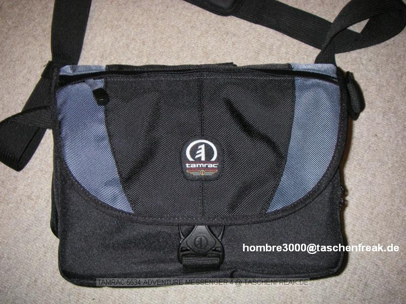 Tamrac 5534 - Adventure Messenger 4\n\nFoto von User Hombre3000 - Danke fr Dein Mail.\n\nKommentar des Nutzers:\n\n  Aussenmasse: 340 x 150 x 250mm\n  Farbe: grau/schwarz\n  Gewicht: 730g\n  Innenmasse: 280 x 100 x 230mm\n\nIn der Tasche habe ich untergebracht:\n\n-	Canon EOS 400D mit Kit Obkejtiv 18-55mm\n-	Tamron 28-200mm \n-	Kleine Kompakte Digitalkamera: Pentax Optio\n-	Canon und Pentax Ladegert\n-	Etliches Zubehr wie: USB Kabel,  etliche SD und CF Karten, DeusEx Blasebalg, Lenspen und weiter Kleinigkeiten.\n\n\nEs ist noch ausreichen Platz fr ein Handy oder kleinen Imagetank im Seitenfach.\nDes Weiteren wrde man ohne Probleme noch ein 3tes kleines Objektiv wie z.B. die Kit Linse, unterbringen.\n\nDie Tasche wirkt recht sportlich und schaut nicht aus wie eine normale Fototasche.\nEine gute Polsterung ist ebenfalls vorhanden.\n\nDer Preis von 40 ist meiner Meinung nach fr dieses Modell angemessen und keineswegs zu teuer.\nDie Tasche bekommt eine ganz klare Kaufempfehlung.