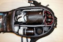 Tamrac Expedition 8 - 5578\n\nFoto von einem netten Anonymen User - DANKE DAFR !\n\nKommentar des Nutzers:\n\nIch habe Dir schon einmal ein paar Bilder vom Tamrac 8875 fr deine Seite zugesendet.\n\nNun habe ich Dir im Anhang noch ein Bild zur Ergnzung. Selbst das 400 2.8 IS passt in den Rucksack.