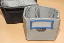 THINK TANK PHOTO - THE CHIMP CAGE\n\nFoto von einem anonymen User  - 1000 DANK!\n\nKommentar des Nutzers:\n\nThinktankphoto -> "The Chimp Cage"\n\n- passt an Modulus Set und somit an Speedbelt von Thinktank\n- Platz fr Profi-DSLR (hier D2H) oder Zubehr\n- super Verarbeitung (grosse Reissverschluesse und Griffe)\n- Materialmix aus verschiedenen Stoffen fuer unterschiedliche Festigkeiten der Stoffe. So kann manches besser zusammengefaltet werden.\n- Groesse ca. 20 x 18 x 12 cm (BxHxT)\n\nBild 1: Gesamtuebersicht Tasche. Front hat ein Netz indem Filter oder \nDeckel untergebracht werden koennen.\nBild 2: Draufsicht mit Inhalt (hier Nikon D2h). Es ist Platz fuer eine \ngroessere DSLR oder normale DSLR mit Batteriegriff.\nBild 3: Ohne Inhalt. Innentasche kann mit 3 Teiler untergliedert werden \n(mitgeliefert)\nBild 4: Innentasche herausgenommen (wird mit Klettverschluss fixiert)\nBild 5: Ueberzug/Schutz gegen Regen usw. Ist in einem gesonderten \nInnenfach untergebracht. Zusatzlich an einem Band (blau) befestig, dass \nman es nicht verlieren kann.\nBild 6: Tasche mit Regenueberzug (auf Rueckseite ist eine Aussparung \nfrei, damit die Tasche weiterhin gut am Speedbelt (=Guertel) befestigt \nwerden kann.\nBild 7: Breite und stabile Befestigung an Guertel oder Speedbelt. Die \nweisse Zunge dient zum Fixieren am Speedbelt. So kann sich die Tasche \nnicht verschieben.