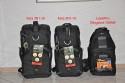 VERGLEICHSBILDER\nLowepro Slingshot 100 AW vs. Kata 3N1-20 vs. Kata 3N1-10\n\nFoto und Text von Thorsten Warsch - VIELEN DANK!\n\nKommentar:\n\nHallo Herr Langer,\n\nanbei ein paar Bilder von diversen Taschenherstellern die ich whrend der Suche nach dem geeigneten Fotorucksack fr mich erstellt habe. Eventuell haben Sie ja Interesse an diesen Bildern (Grenvergleich).\n \nIhre Seite im Internet war mir bis jetzt eine groe Hilfe! \nVielen Dank.\n \nMit freundlichen Gren\n \nThorsten Warsch